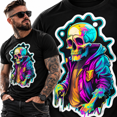 KOSZULKA  HORROR SKULL ONE 2